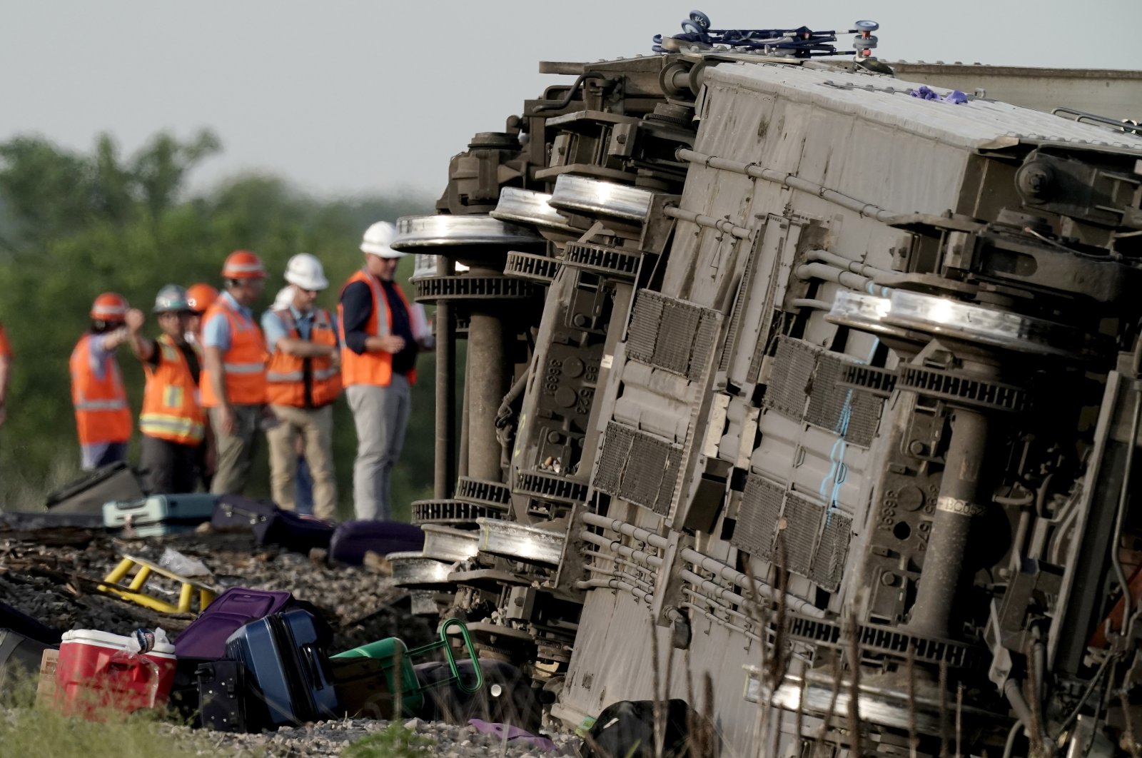 Three killed and dozens injured after Amtrak train goes off the track in Missouri