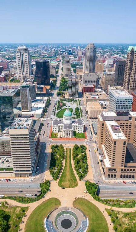 St. Louis, Missouri, USA Downtown Skyline