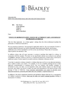 Truck Crash Spoliation Letter