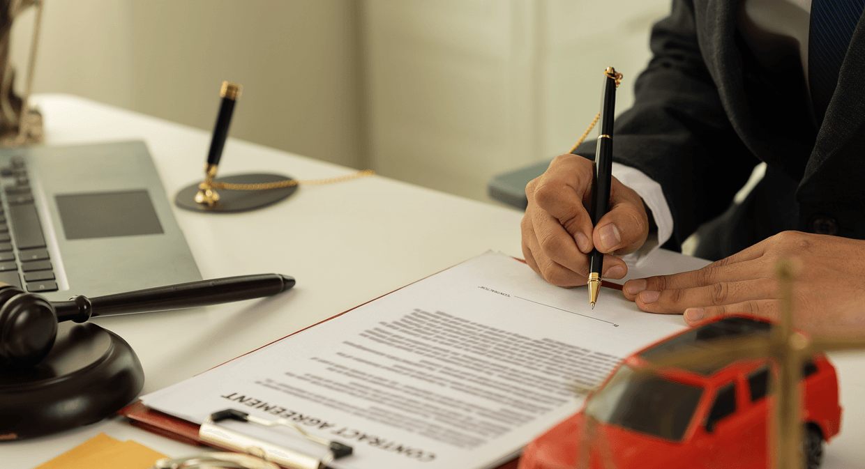 attorney filling out forms