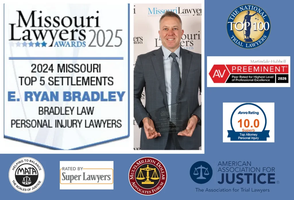 Ryan Bradley awarded Top Settlements by Missouri Lawyers 2025